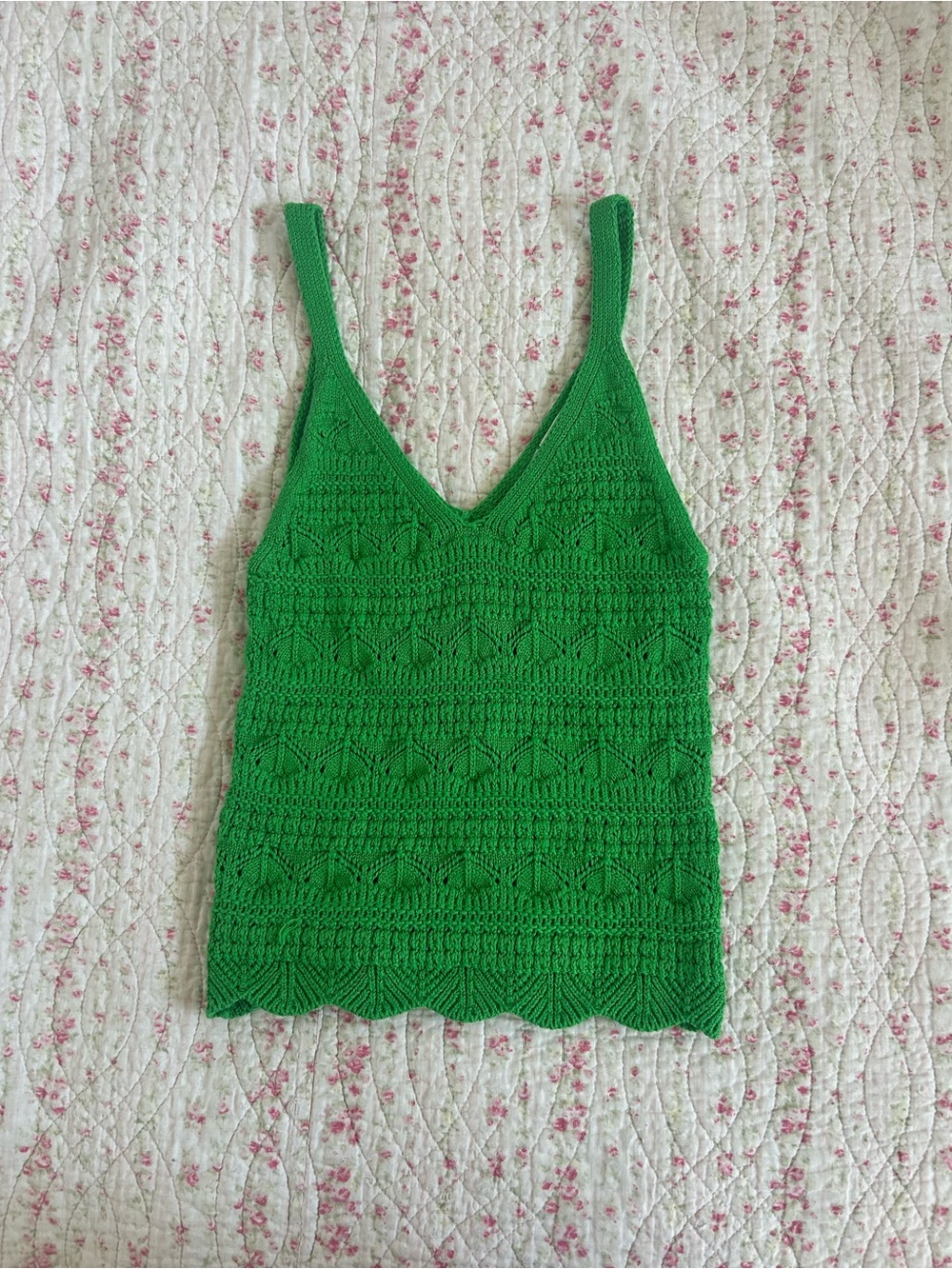 Cottage Core Crochet Beach Tank